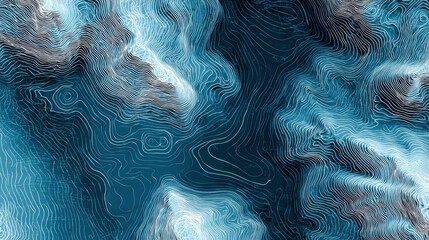 Cyan Topographic Currents