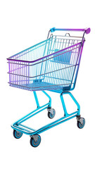 Shopping cart isolated on transparent background