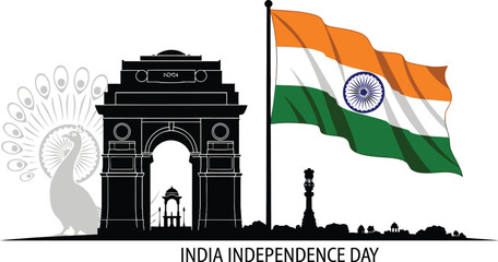 India independence day vector illustration