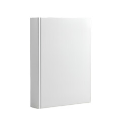 Naklejka premium Isolated White Book On Transparent Background Mockup Illustration
