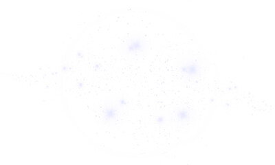 PNG Abstract Bokeh with Sparkle Stars Transparent Background