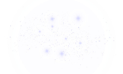 PNG Abstract Bokeh with Sparkle Stars Transparent Background