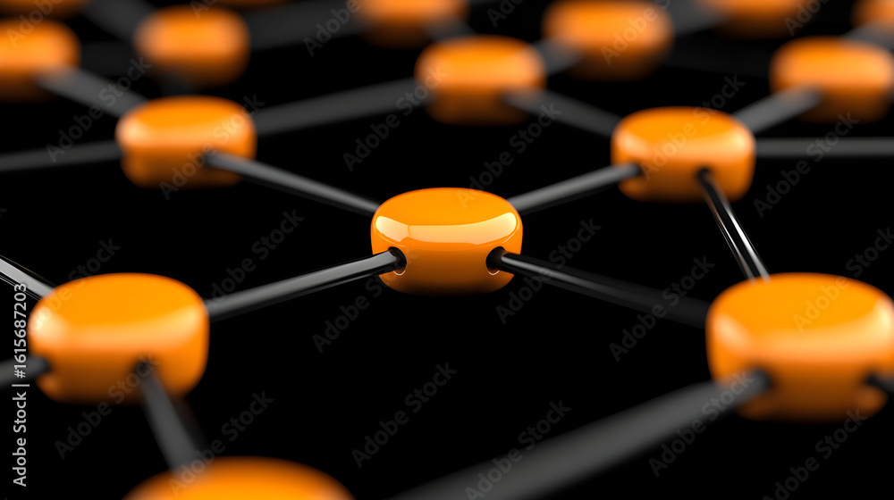 Aufkleber artificial intelligence. technology web background. virtual concept