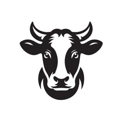cow logo vector