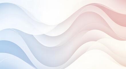 Fototapeta premium Abstract 3D rendering of smooth, glossy liquid blobs in neutral beige and pink tones floating on a soft background.