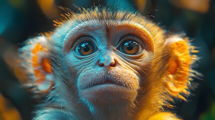 Curious monkey with interactive sentiment analysis dashboard