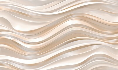 Obraz premium Abstract beige and white wavy pattern background for modern designs