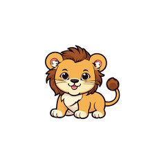 Cute lion-10.png Sticker