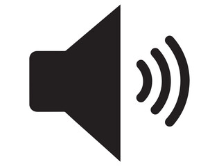 VOLUME SPEAKER ICON SILHOUETTE