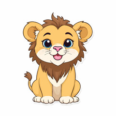 Obraz premium Playful lion-47.jpg Drawing