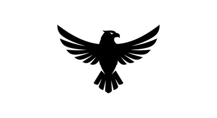minimalist garuda bird mascot