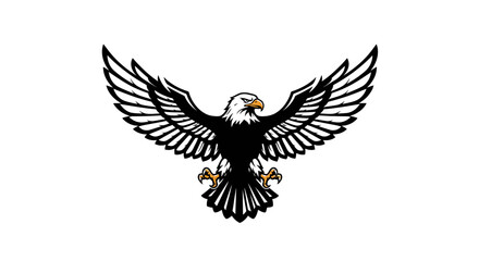 Obraz premium minimalist garuda bird mascot