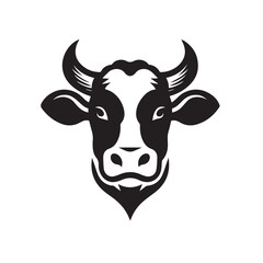 cow logo vector