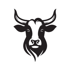 cow logo vector