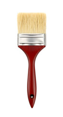 Isolated Red Paintbrush On Transparent Black Background Illustration