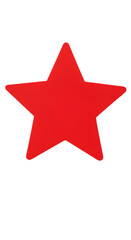 Fototapeta premium Isolated Red Star Illustration On Black Background Design Element