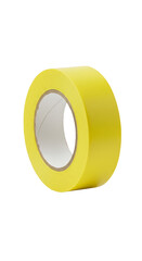 Photo of Roll of Yellow Tape on Transparent Background