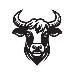 cow logo vector