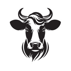 cow logo vector