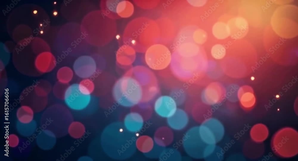 Aufkleber abstract light bokeh background with vibrant colors and blurred effect