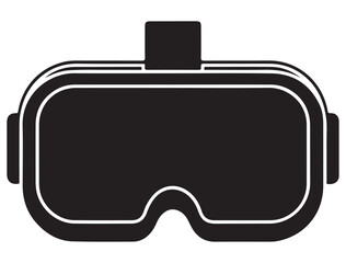 VR HEADSET ICON SILHOUETTE