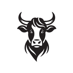 cow logo vector
