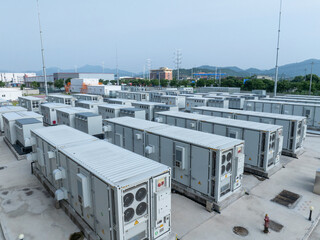 aerial view energy storage power station