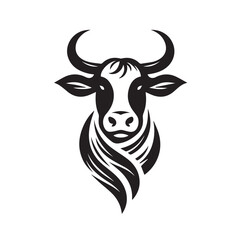 cow logo vector