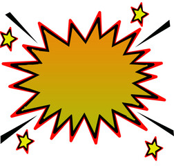 gradient starbrust discount label on white background