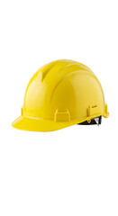 Isolated Yellow Construction Helmet Illustration On Transparent Background