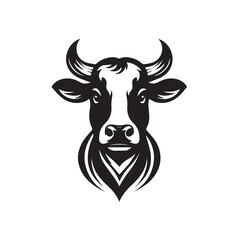 cow logo vector