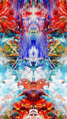 Abstract art background . Hand painting artwork on canvas .