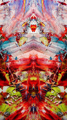 Abstract art background . Hand painting artwork on canvas .