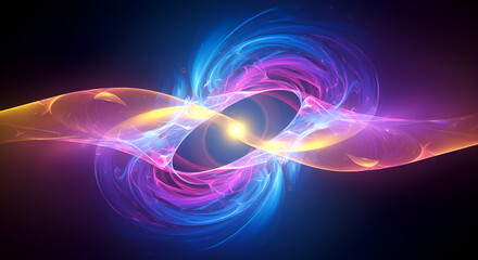 Captivating multicolored energy vortex abstract illustration background