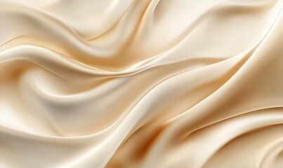 
Processed collage of smooth wavy beige light brown satin silk cloth fabric. Background. Beautiful smooth elegant wavy beige light brown luxury cloth fabric texture, abstract background design.

