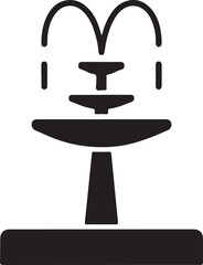 WATER FOUNTAIN SILHOUETTE