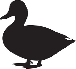 WATERFOWL BIRD SILHOUETTE