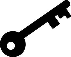 Vintage skeleton key silhouette