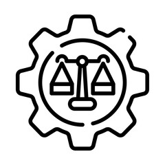 Law rule icon
