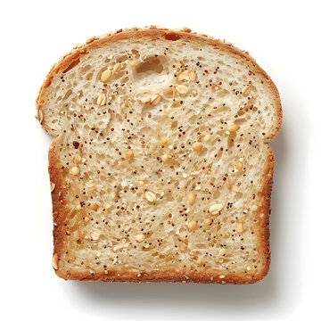 Slice of Multigrain Bread with Seeds