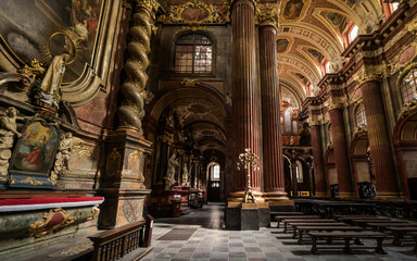 Interior Of Archcathedral Basilica Of St. Peter And St. Paul In Poznan