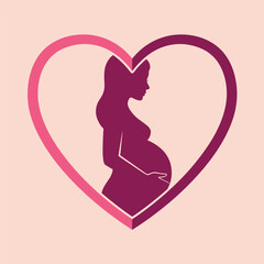 Mother and Baby Logo Images Stock Vectors