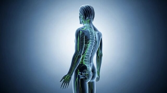Detailed 3D Visualization of Human Lymphatic System Circulating Fluids