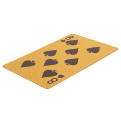 card gambling eight spades gold