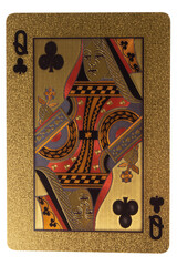 card gambling queen clubs gold