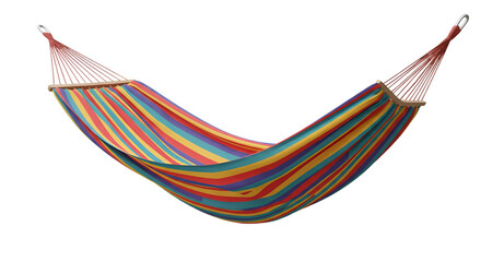 Vibrant Pixelated Hammock Illustration Isolated on a Transparent Background