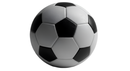 Realistic Football Soccer Ball Isolated On Transparent Black Background Illustration