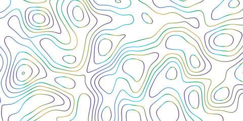Topographic map background geographic line map with elevation assignments. Design illustration for wall art, fabric, packaging, web, banner, wallpaper.