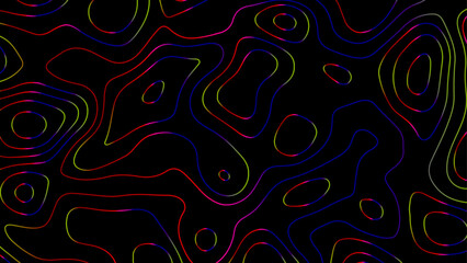 Fractal lines background. Topographic map like abstract backdrop. wrapping paper, wallpaper, cards and greetings. Minimalistic wild style