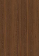 Fototapeta premium Close-up view of a dark brown wood grain texture, showing parallel wood fibers.